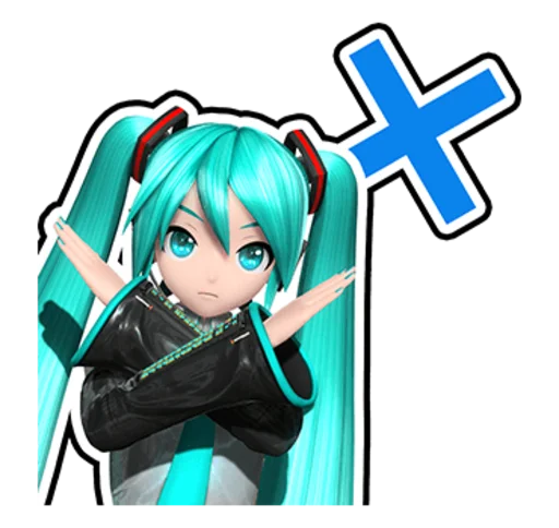 Sticker from the "Hatsune Miku: Project DIVA Future Tone" sticker pack