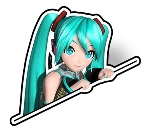 Sticker from the "Hatsune Miku: Project DIVA Future Tone" sticker pack