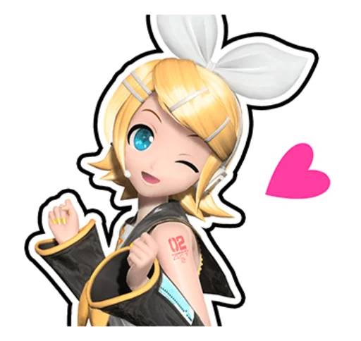 Sticker from the "Hatsune Miku: Project DIVA Future Tone" sticker pack