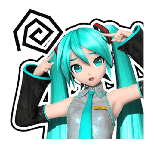 Sticker from the "Hatsune Miku: Project DIVA Future Tone" sticker pack