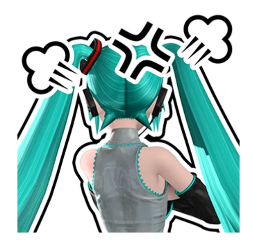 Sticker from the "Hatsune Miku: Project DIVA Future Tone" sticker pack