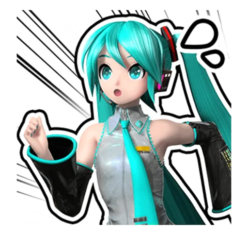 Sticker from the "Hatsune Miku: Project DIVA Future Tone" sticker pack