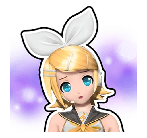 Sticker from the "Hatsune Miku: Project DIVA Future Tone" sticker pack