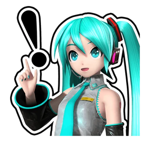 Sticker from the "Hatsune Miku: Project DIVA Future Tone" sticker pack