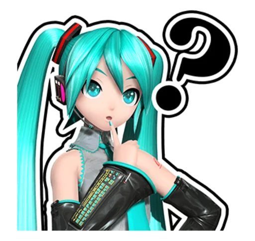 Sticker from the "Hatsune Miku: Project DIVA Future Tone" sticker pack