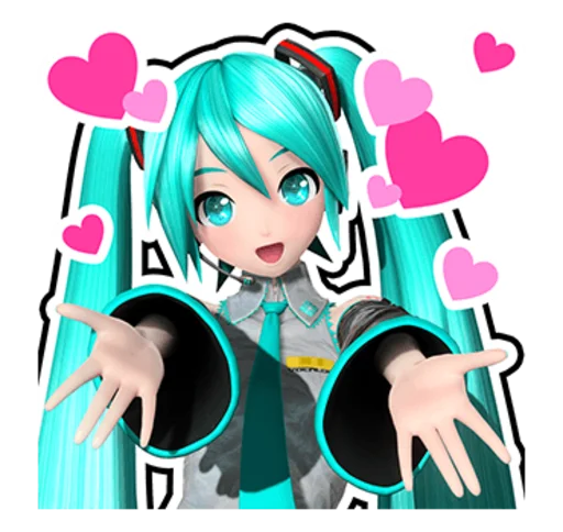 Sticker from the "Hatsune Miku: Project DIVA Future Tone" sticker pack