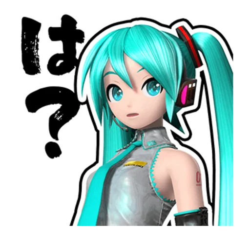 Sticker from the "Hatsune Miku: Project DIVA Future Tone" sticker pack