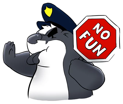 Sticker from the "Tiny Bauson" sticker pack