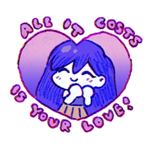 Sticker from the "i love omori sm" sticker pack