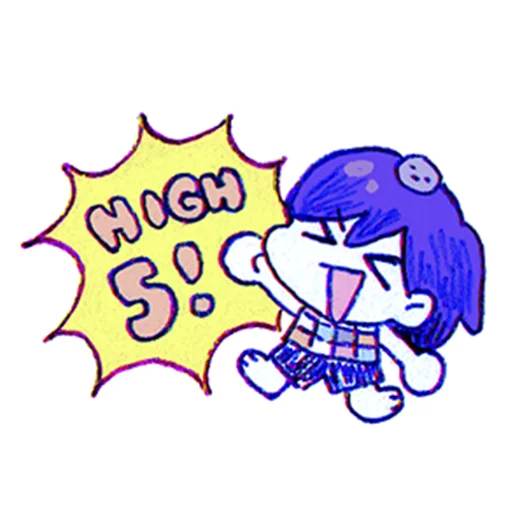 Sticker from the "i love omori sm" sticker pack