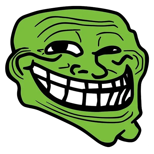 Стикер из набора "Troll Face"