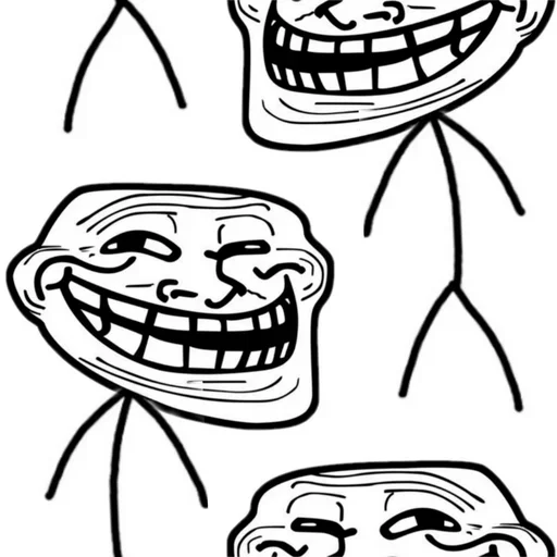 Стикер из набора "Troll Face"