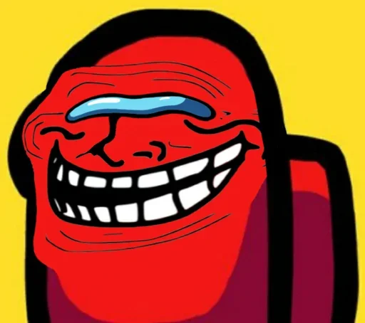 Стикер из набора "Troll Face"