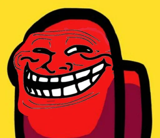 Стикер из набора "Troll Face"