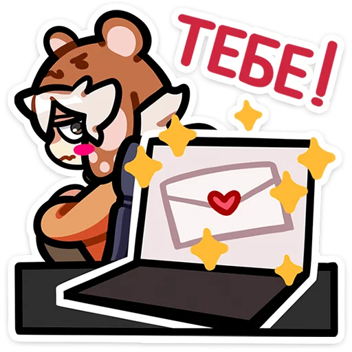 Sticker from the "Федя" sticker pack