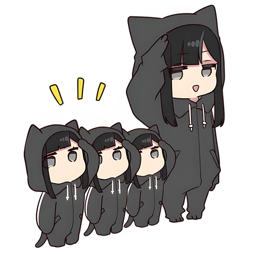 Sticker Юрудура-тян | Yurudara-chan