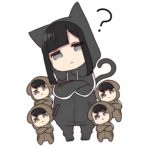 Sticker from the "Юрудура-тян | Yurudara-chan" sticker pack