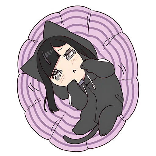 Sticker from the "Юрудура-тян | Yurudara-chan" sticker pack