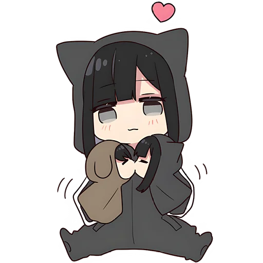 Sticker from the "Юрудура-тян | Yurudara-chan" sticker pack