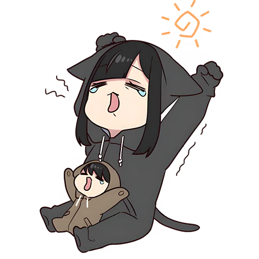 Sticker Юрудура-тян | Yurudara-chan