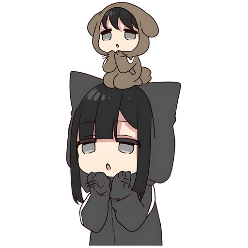 Sticker from the "Юрудура-тян | Yurudara-chan" sticker pack