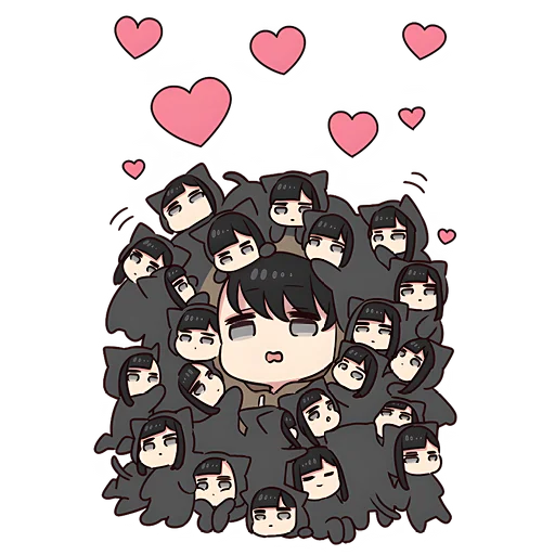 Sticker from the "Юрудура-тян | Yurudara-chan" sticker pack