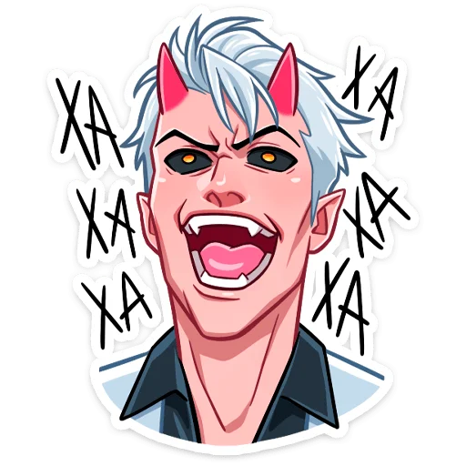 Sticker from the "Демон" sticker pack