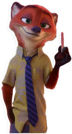 Стикер из набора "NickWilde"