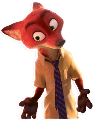 Стикер из набора "NickWilde"