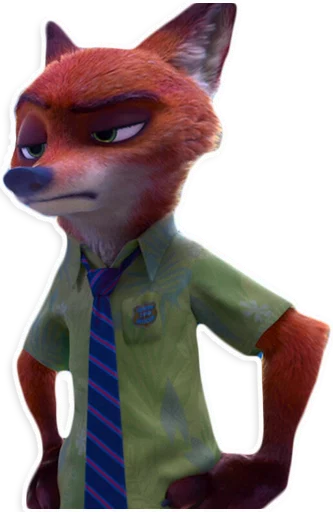 Стикер из набора "NickWilde"