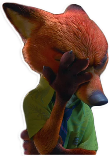 Sticker from the "NickWilde" sticker pack