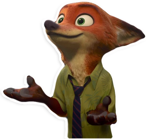 Стикер из набора "NickWilde"