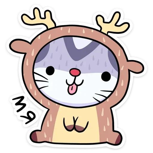 Sticker from the "Xmas Animals" sticker pack