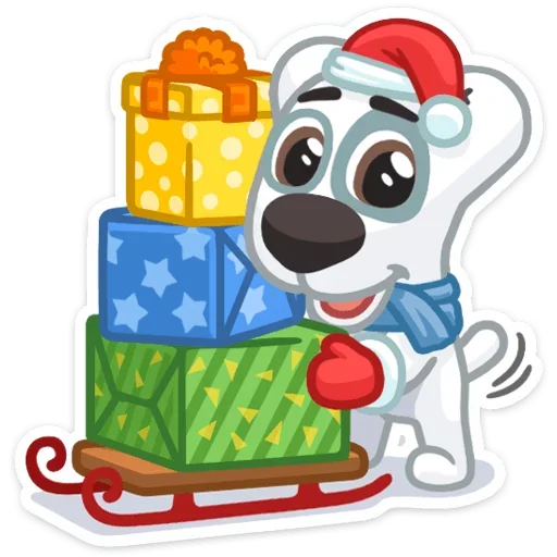 Sticker from the "Xmas Animals" sticker pack