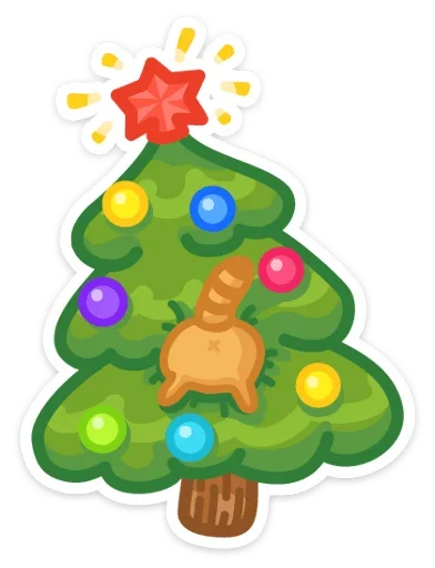 Sticker from the "Xmas Animals" sticker pack