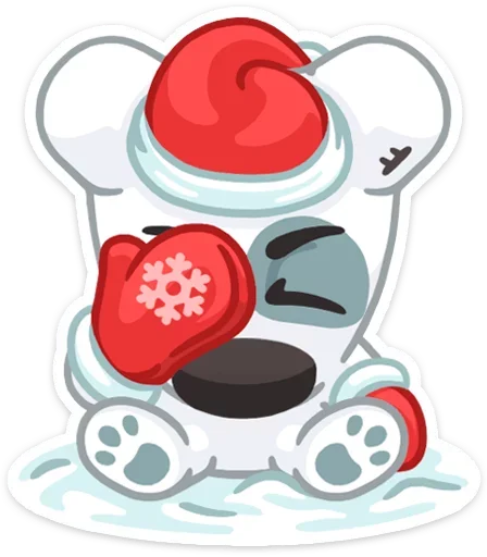 Sticker from the "Xmas Animals" sticker pack