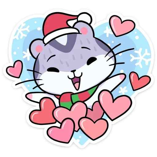 Sticker from the "Xmas Animals" sticker pack