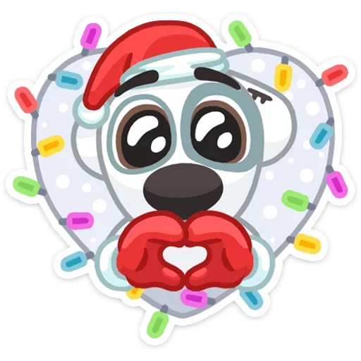 Sticker from the "Xmas Animals" sticker pack