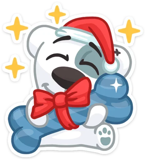 Sticker from the "Xmas Animals" sticker pack