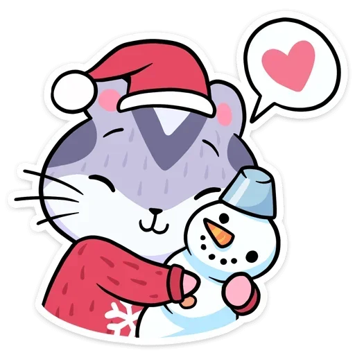 Sticker from the "Xmas Animals" sticker pack