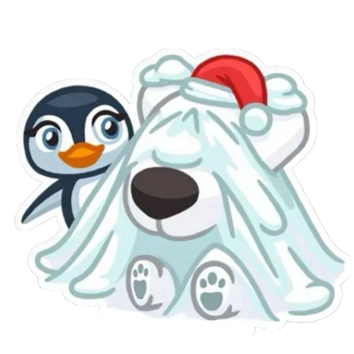 Sticker from the "Xmas Animals" sticker pack