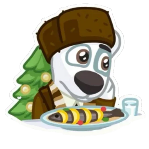 Sticker from the "Xmas Animals" sticker pack