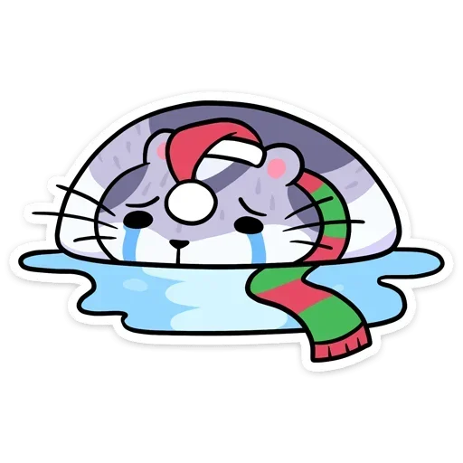 Sticker from the "Xmas Animals" sticker pack