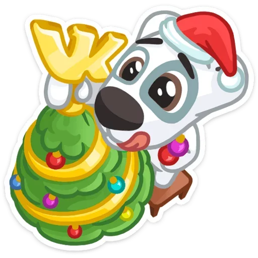 Sticker from the "Xmas Animals" sticker pack