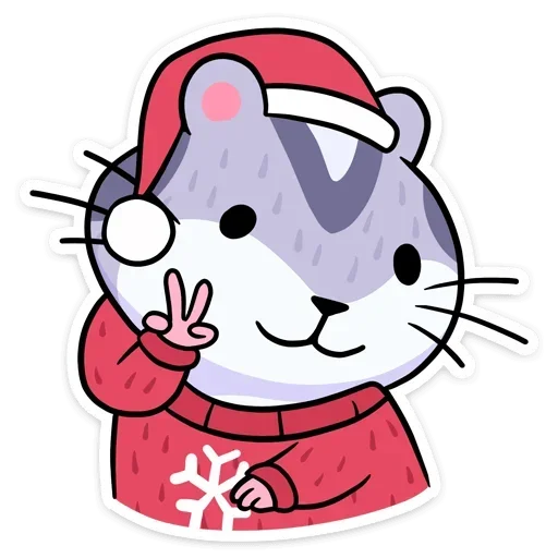 Sticker from the "Xmas Animals" sticker pack