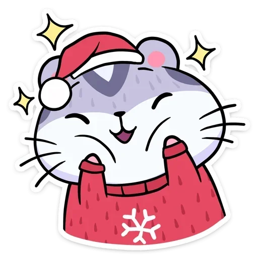 Sticker from the "Xmas Animals" sticker pack