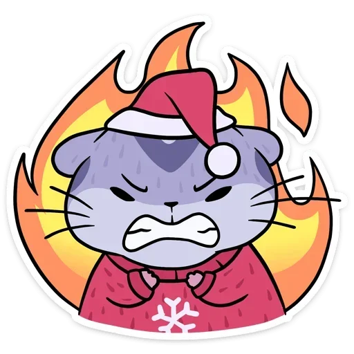 Sticker from the "Xmas Animals" sticker pack