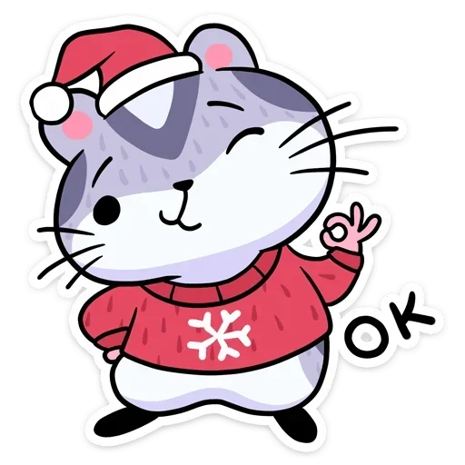 Sticker from the "Xmas Animals" sticker pack