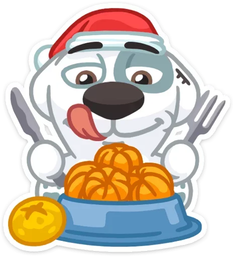 Sticker from the "Xmas Animals" sticker pack