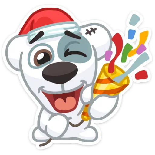 Sticker from the "Xmas Animals" sticker pack